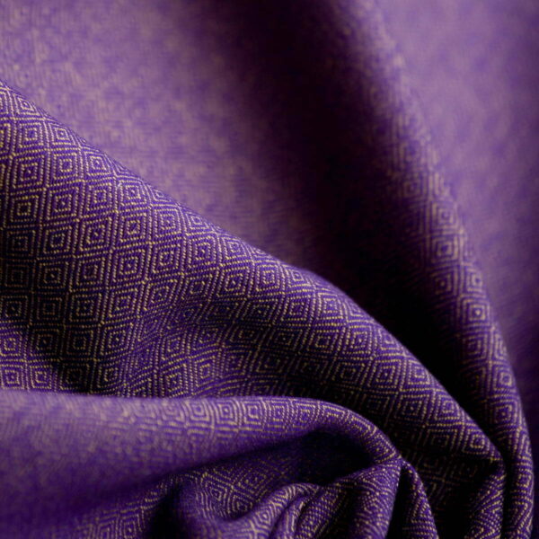 Woolen Textile Thin Diamond Dark Blue Yellow - WG 101 3