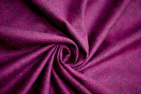 Wool Fabric Diamond Black Pink - WD 17/01 3
