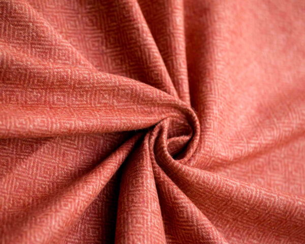 Wool Fabric Diamond Red White - WD 26/01 3