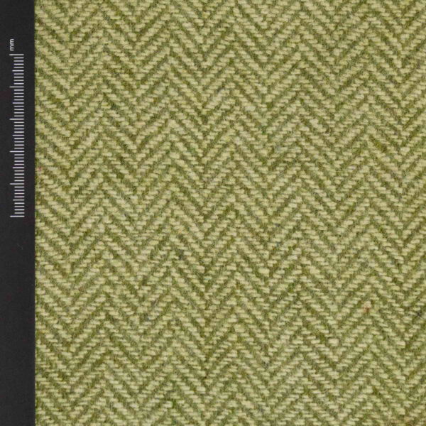 Wool Fabric Herringbone Green White - WH 18/01 1