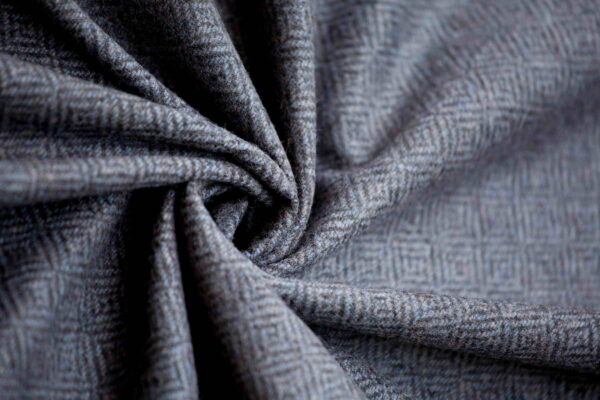 Woolen Textile Diamond Blue Black - WD 12/01 3