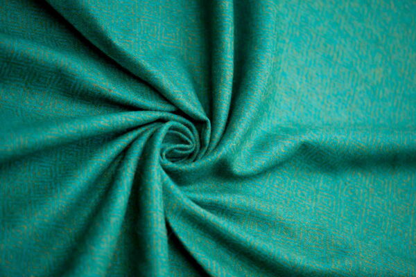 Woolen Textile Diamond Green Turquoise - WD 20/01 3