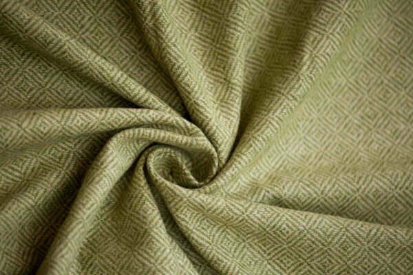 Woolen Textile Diamond Green White - WD 18/01 3