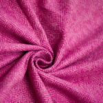 Wełna tkanina diament różowa biała - WD 04/01 3