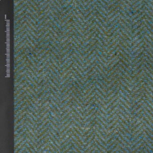 Woolen Textile Herringbone Green Blue - WH 19/01 1