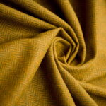 Woolen Textile Herringbone Green Yellow - WH 22/03 3