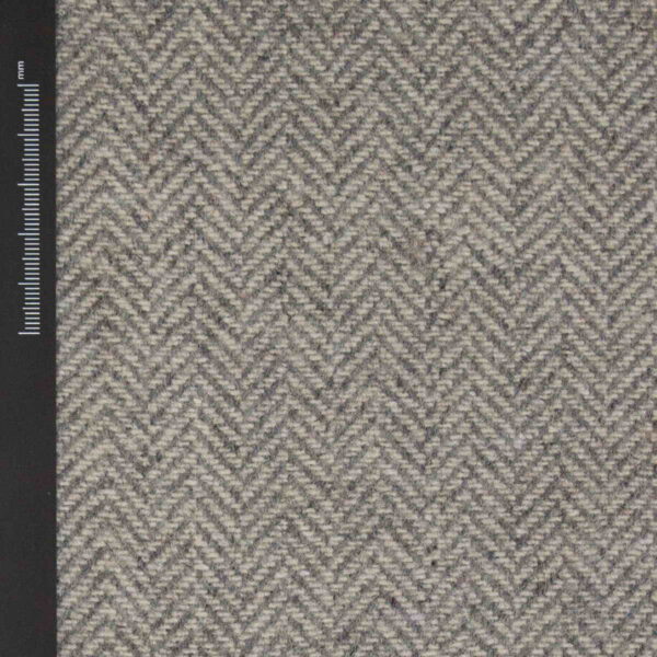 Woolen Textile Herringbone Grey White - WH 06/01 1