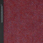 Woolen Textile Herringbone Red Blue - WH 27/01 1