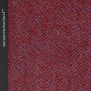 Woolen Textile Herringbone Red Blue - WH 27/01 1