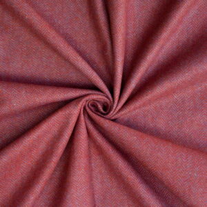 Woolen Textile Herringbone Red Blue - WH 27/01 2