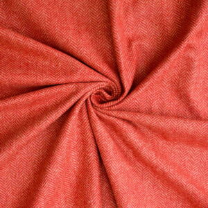 Woolen Textile Herringbone Red White - WH 26/01 2