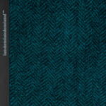 Woolen Textile Herringbone Turquoise Black - WH 13/01 1