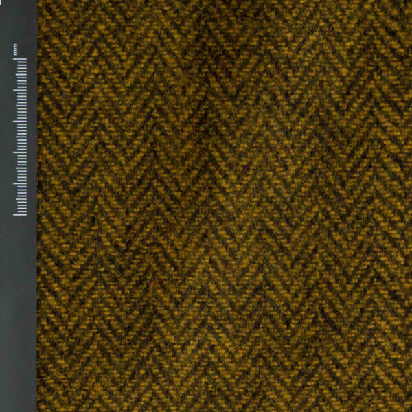 Woolen Textile Herringbone Yellow Black - WH 15/01 1