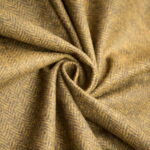 Woolen Textile Herringbone Yellow Black - WH 15/01 3