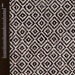 Linen fabric diamond black beige LD 04/01 1