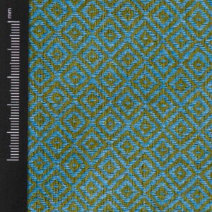 Linen Fabric Diamond Green Blue - LD 13/01