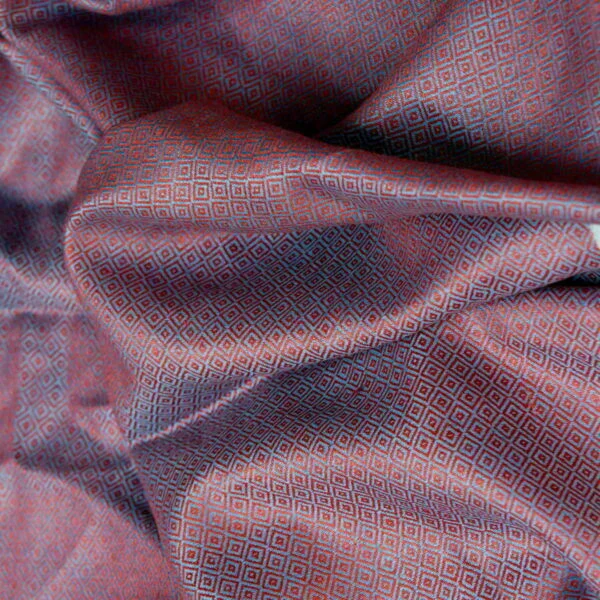 Linen Fabric Diamond Blue Red - LD 18/01 4