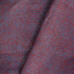 Linen Fabric Diamond Blue Red - LD 18/01 5