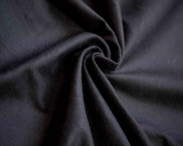 Wool Medium Fulled Twill Black - WTV 09/01 3