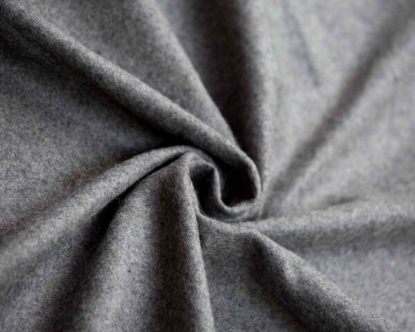 Wool Medium Fulled Twill Dark Grey Melange - WTV 06/01 3