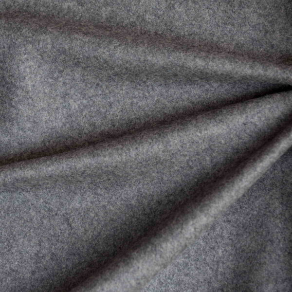 Wool Medium Fulled Twill Dark Grey Melange - WTV 06/01 4