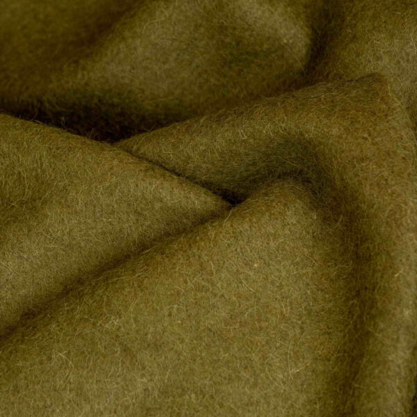 Wool Fabric Heavy Loden Fulled Twill Olive Green - WWL 29/01 4