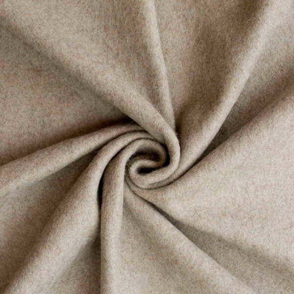 Wool Fabric Heavy Loden Fulled Twill Light Grey - WWL 04/01 2