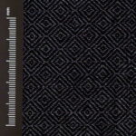 Wool & Linen Fabric Diamond Anthracite Black - WLGD 17/01