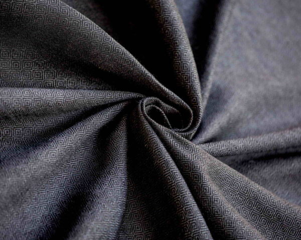 Wool & Linen Fabric Diamond Anthracite Black - WLGD 17/01 3