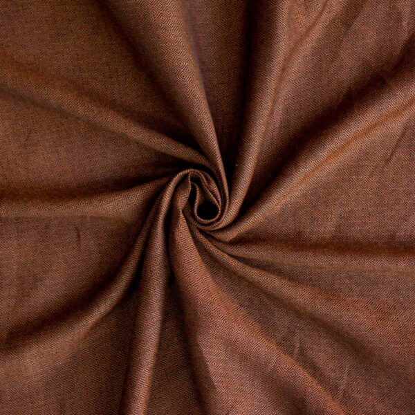 Wool & Linen Fabric Diamond Brown Black - WLGD 07/01 2