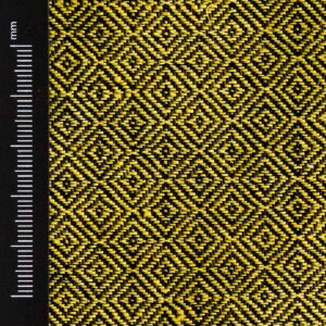 Wool & Linen Fabric Diamond Honey Black - WLGD 03/01