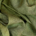 Wool & Linen Fabric Diamond Light Green Black - WLGD 10/01 4