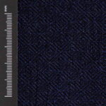 Wool & Linen Fabric Diamond Navy Blue Black - WLGD 16/01