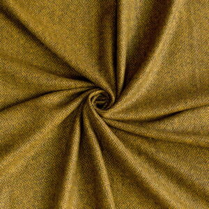 Wool Fabric Diamond Yellow Mustard Black - WD 15/03 2