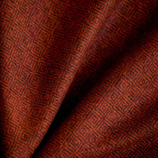 Wool Fabric Diamond Red Black - WD 16/02 4