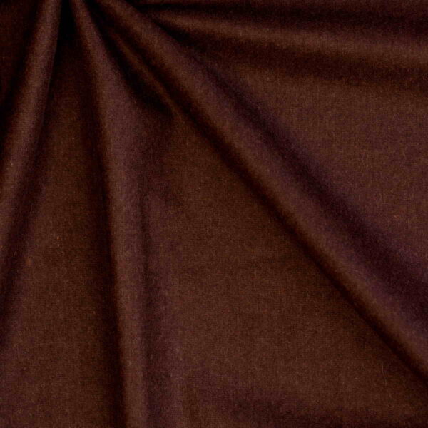 Wool Fabric Medium Fulled Twill Chocolate Brown - WTV 81/02 4