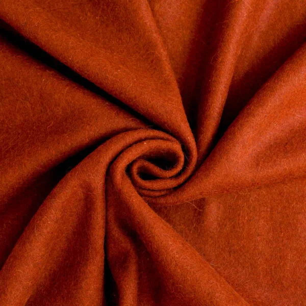 Wool Fabric Heavy Loden Fulled Twill Brown - WWL 92/03 2