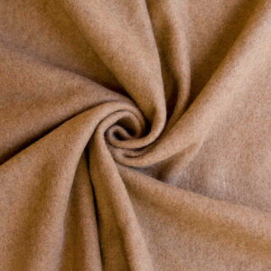 Wool Fabric Heavy Loden Fulled Twill Dark Beige - WWL 85/01 2