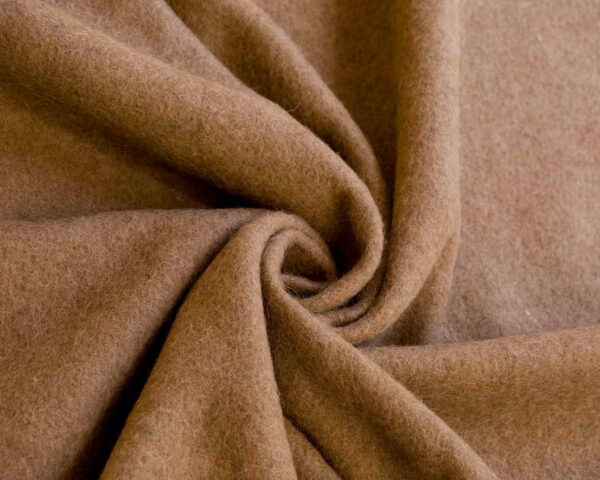 Wool Fabric Heavy Loden Fulled Twill Dark Beige - WWL 85/01 3