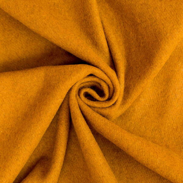 Wool Fabric Heavy Loden Fulled Twill Mustard - WWL 41/06 2