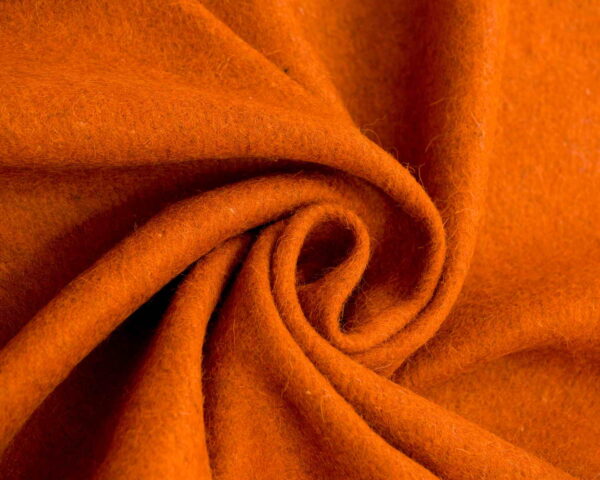 Wool Fabric Heavy Loden Fulled Twill Rust - WWL 47/02 3