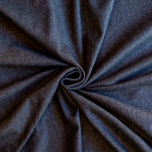 Wool Fabric Thin Plain Weave Anthracite Melange - WKP 06/02 2