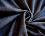 Wool Fabric Thin Plain Weave Anthracite Melange - WKP 06/02 3