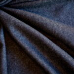 Wool Fabric Thin Plain Weave Anthracite Melange - WKP 06/02 4