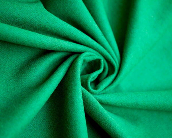 Wool Fabric Thin Plain Weave Grass Green - WKP 09/02 3