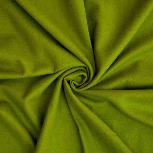 Wool Fabric Thin Plain Weave Olive Green - WKP 02/04 2