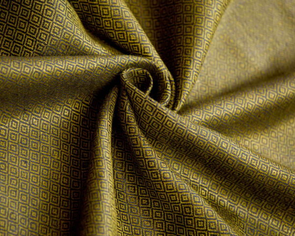 linen-fabric-diamond-olive-green-black-LD-29-03