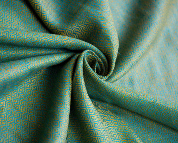 linen-fabric-diamond-turquoise-yellow-LD-33-03