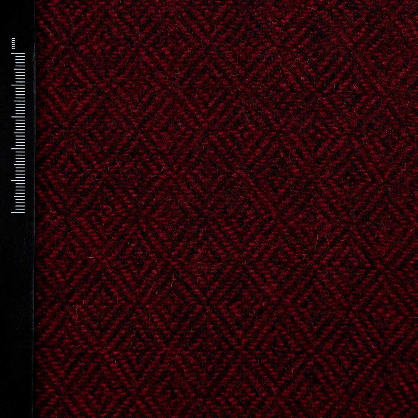 Wool Broken Diamond - Scarlet Red Black - WD 40/02