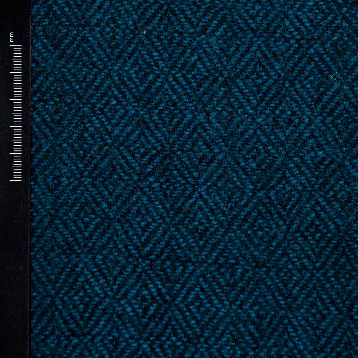 Wool Broken Diamond - Turquoise Black - WD 13/04